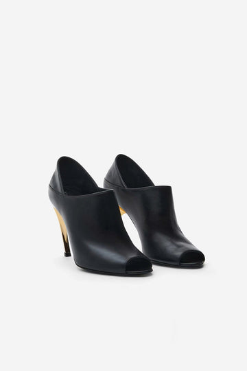 Sort Åben Tå Stilethæle